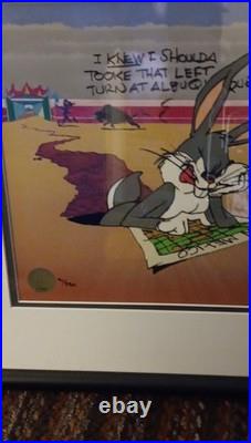 Warner Bros. Bugs Bunny Signed Limited Edition Cel by Chuck Jones'Albuquerque