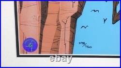 Warner Bros Bugs Bunny Wile E Coyote Going Down Framed Le Cel Signed Chuck Jones