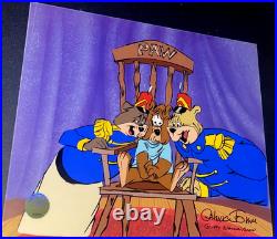 Warner Bros Cel Bear For Punishment Chuck Jones Signed Rare Animation Art COA