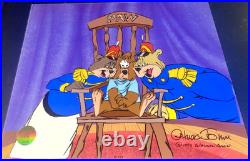 Warner Bros Cel Bear For Punishment Chuck Jones Signed Rare Animation Art COA