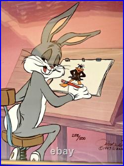 Warner Bros Cel Bugs Bunny Ain't I A Stinker Rare Signed Chuck Jones Warner Bros Cel Bugs Bunny Ain't I A Stinker Rare Signed Chuck Jones