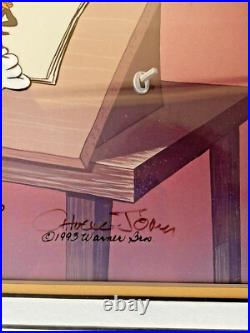 Warner Bros Cel Bugs Bunny Ain't I A Stinker Rare Signed Chuck Jones Warner Bros Cel Bugs Bunny Ain't I A Stinker Rare Signed Chuck Jones