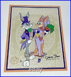 Warner Bros Cel Bugs Bunny And Bride 1 Chuck Jones 2x Signed Animation Vintage