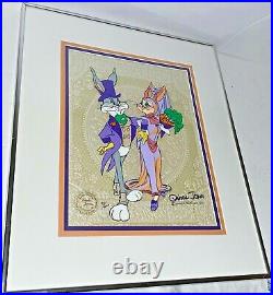Warner Bros Cel Bugs Bunny And Bride 1 Chuck Jones 2x Signed Animation Vintage