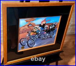 Warner Bros Cel Bugs Bunny Daffy Duck Elmer Fudd Easy Widers Signed Chuck Jones