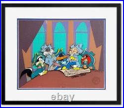 Warner Bros Cel Bugs Bunny Daffy Pepe Ducklaration Of Independence Chuck Jones