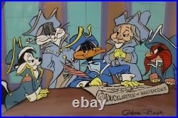 Warner Bros Cel Bugs Bunny Daffy Pepe Ducklaration Of Independence Chuck Jones