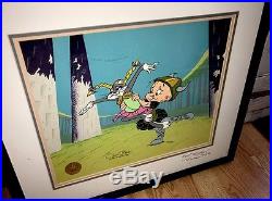 Warner Bros Cel Bugs Bunny Elmer What's Opera Doc IV Signed Chuck Jones M Noble