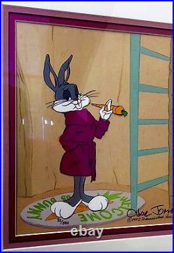Warner Bros Cel Bugs Bunny Home Sweet Home Signed Chuck Jones Rare Animation
