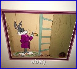 Warner Bros Cel Bugs Bunny Home Sweet Home Signed Chuck Jones Rare Edition COA