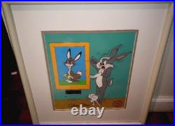 Warner Bros Cel Bugs Bunny Original Bugs Chuck Jones Signed Rare 1986 Animation