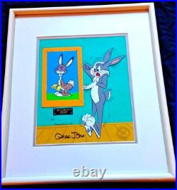 Warner Bros Cel Bugs Bunny Original Bugs Chuck Jones Signed Rare 1986 Animation