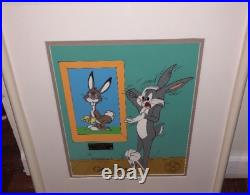 Warner Bros Cel Bugs Bunny Original Bugs Chuck Jones Signed Rare 1986 Animation