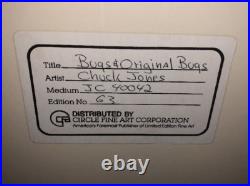 Warner Bros Cel Bugs Bunny Original Bugs Chuck Jones Signed Rare 1986 Animation