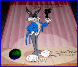Warner Bros Cel Bugs Bunny Pewlitzer Prize Chuck Jones Signed Rare Artist Proof