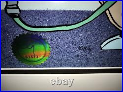 Warner Bros Cel Bugs Bunny Porky Pig Chuck Jones Signed Mouthful AP 49/50 Rare