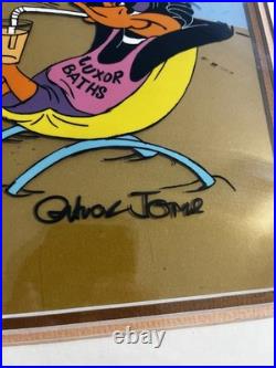 Warner Bros Cel Bugs Bunny Roadrunner Wile E Palm Springs Signed Chuck Jones