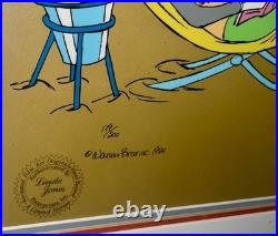 Warner Bros Cel Bugs Bunny Roadrunner Wile E Palm Springs Signed Chuck Jones