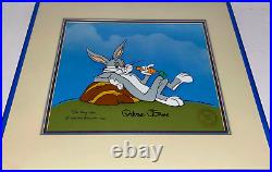 Warner Bros Cel Bugs Bunny Signed Chuck Jones Animation Art Cell