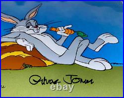 Warner Bros Cel Bugs Bunny Signed Chuck Jones Animation Art Cell