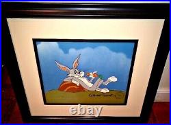 Warner Bros Cel Bugs Bunny Signed Chuck Jones Animation Art Cell