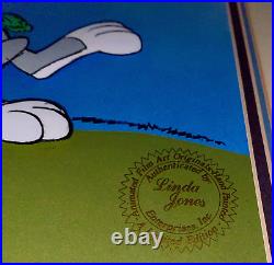 Warner Bros Cel Bugs Bunny Signed Chuck Jones Animation Art Cell