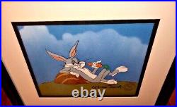 Warner Bros Cel Bugs Bunny Signed Chuck Jones Animation Art Cell