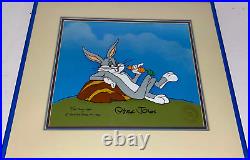 Warner Bros Cel Bugs Bunny Signed Chuck Jones Animation Art Cell