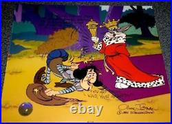 Warner Bros Cel Bugs Bunny Sir Lion Of Beef Signed Chuck Jones Rare Artist Proof