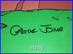 Warner Bros Cel Bugs Bunny The Great Chase Road Runner Daffy Signed Chuck Jones