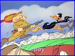 Warner Bros Cel Bugs Bunny The Great Chase Road Runner Daffy Signed Chuck Jones