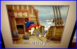 Warner Bros Cel Bugs Bunny Yosemite Sam Mutiny On The Bunny Signed Friz Freleng