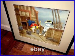 Warner Bros Cel Bugs Bunny Yosemite Sam Mutiny On The Bunny Signed Friz Freleng