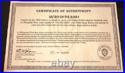 Warner Bros Cel Bugs Bunny Yosemite Sam Mutiny On The Bunny Signed Friz Freleng