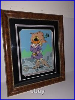 Warner Bros Cel Daffy Duck Cavalier Signed Chuck Jones Rare Animation Cell