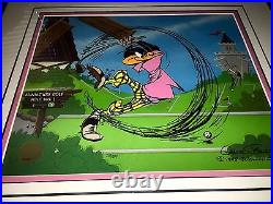 Warner Bros Cel Daffy Duck Par None Signed Chuck Jones Rare Animation Art