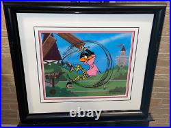 Warner Bros Cel Daffy Duck Par None Signed Chuck Jones Rare Animation Art Cell