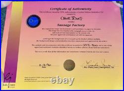 Warner Bros Cel Daffy Duck Porky Pig Sausage Factory Chuck Jones Signed Edition