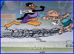 Warner Bros Cel Daffy Duck Porky Pig Sausage Factory Chuck Jones Signed Edition