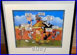 Warner Bros Cel Hunting Season Bugs Bunny Signed Chuck Jones Last Edition #200