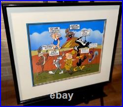 Warner Bros Cel Hunting Season Bugs Bunny Signed Chuck Jones Last Edition #200