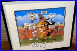 Warner Bros Cel Hunting Season Bugs Bunny Signed Chuck Jones Last Edition #200