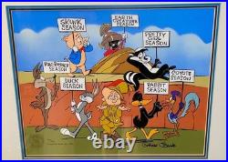 Warner Bros Cel Hunting Season Bugs Bunny Signed Chuck Jones Last Edition #200
