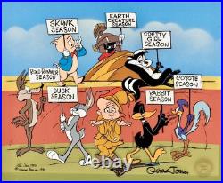 Warner Bros Cel Hunting Season Bugs Bunny Signed Chuck Jones Last Number 200/200 Warner Bros Cel Hunting Season Bugs Bunny Signed Chuck Jones Last Number 200/200