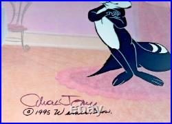 Warner Bros Cel Pepe Le Pew 50th Birthday Chuck Jones Signed Animation