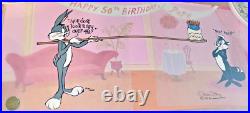 Warner Bros Cel Pepe Le Pew 50th Birthday Chuck Jones Signed Animation Warner Bros Cel Pepe Le Pew 50th Birthday Chuck Jones Signed Animation