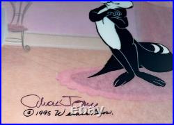 Warner Bros Cel Pepe Le Pew 50th Birthday Chuck Jones Signed Animation