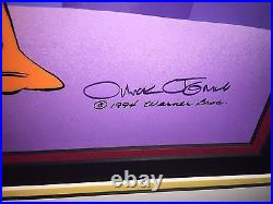 Warner Bros Cel Planet X Daffy Duck Marvin Signed Chuck Jones Last Artist Proof