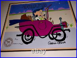 Warner Bros Cel Porky Pig Sylvester Claws For Alarm Signed Chuck Jones Animation