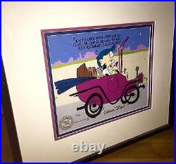 Warner Bros Cel Sylvester Porky Pig Claws For Alarm Signed Chuck Jones Animation